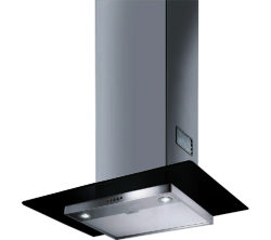 Smeg KFV62DNE Chimney Cooker Hood - Stainless Steel & Black Glass